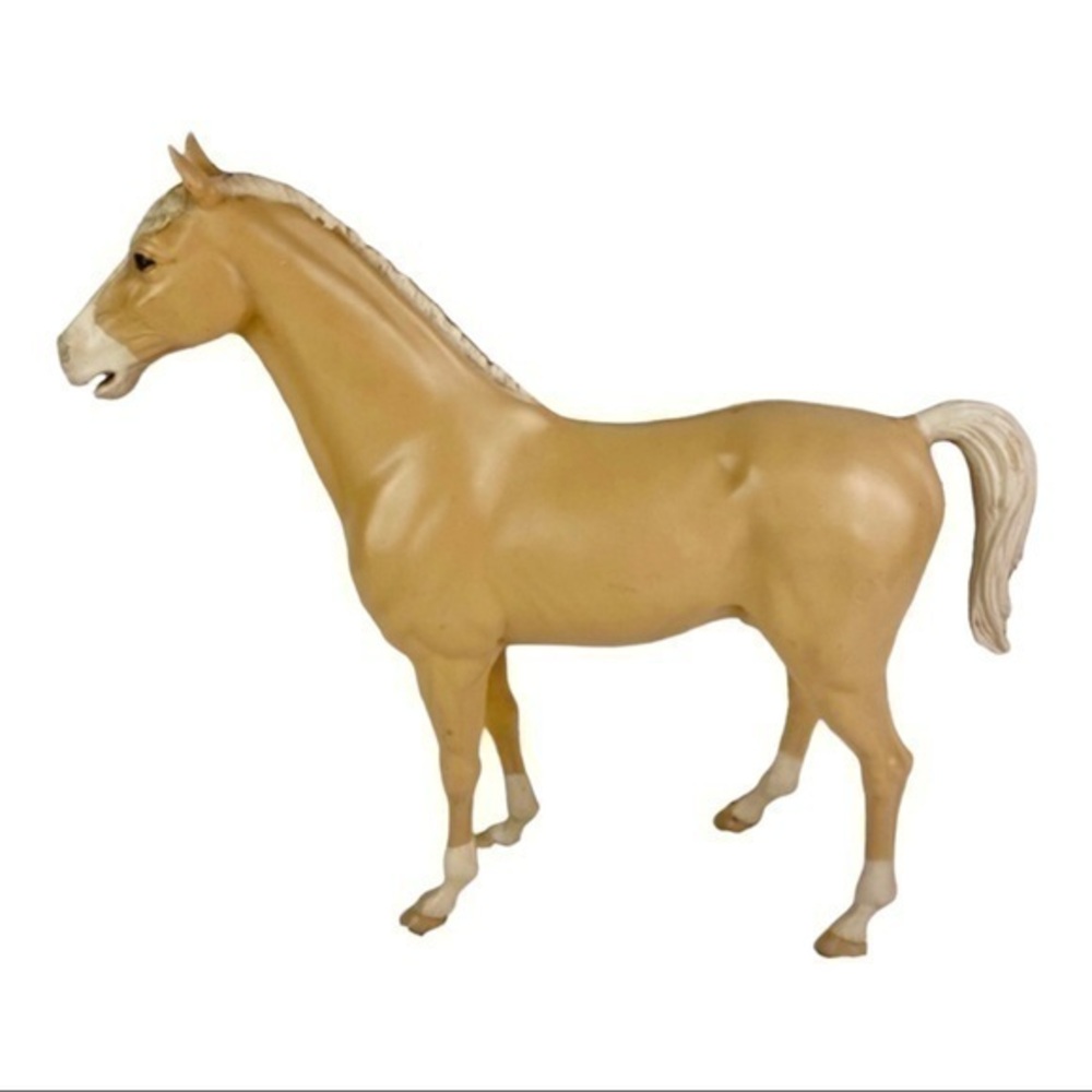 Louis‎ Marx Palomino Horse Valor Plastic Toy Figure Vintage